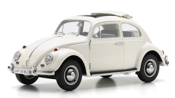 18U00155 VW Beetle 1963 white 1:18